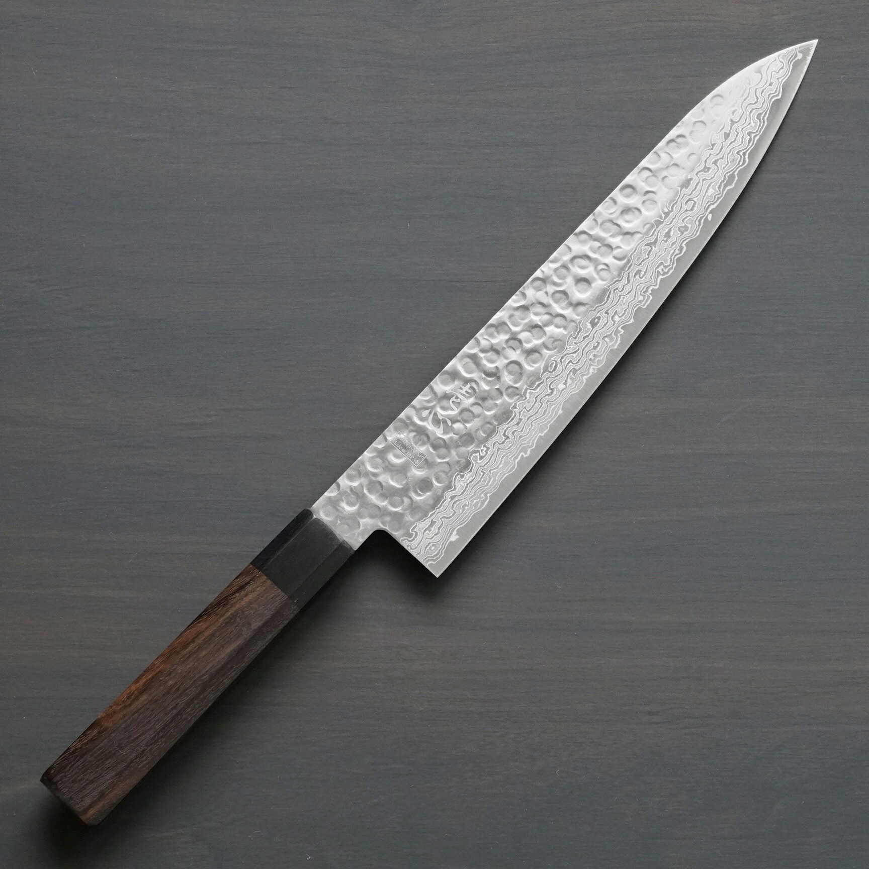 楽天市場】包丁 和牛刀 240mm 45層ダマスカス AUS10 ステンレス 槌目