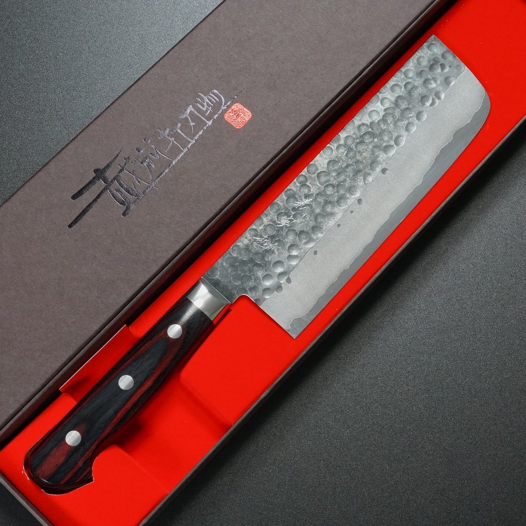 加藤義実 Yoshimi Kato 中華包丁 青紙スーパー鋼 ウォルナット八角柄 カトウ打刃物 Kato Knife – ナイフギャラリー