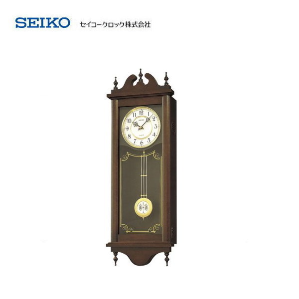 セイコー チャイム＆ストライク 飾り振り子掛け時計 RQ309A (時計
