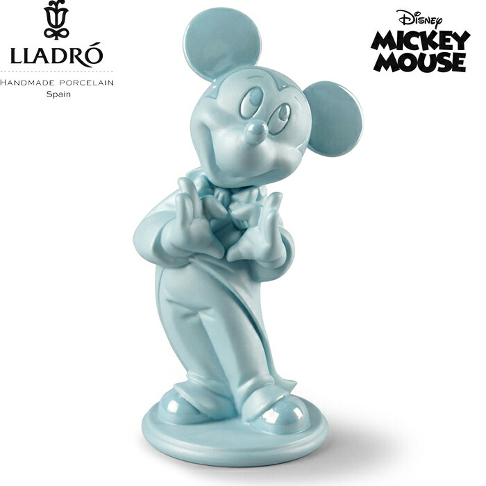 楽天市場】ミッキーマウス Blue LLADRO 【正規品】リヤドロ 新作
