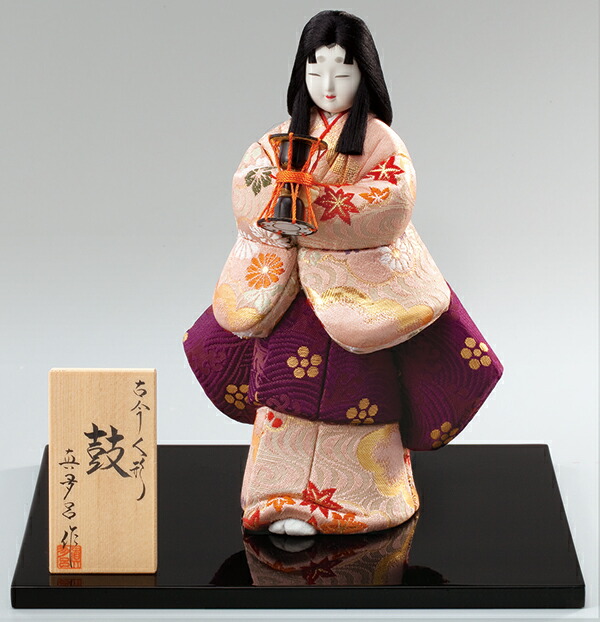 楽天市場】【25日P最大8倍！限定クーポン有】 真多呂 古今浮世人形 鼓