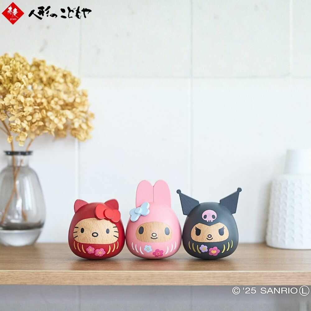 楽天市場】木製だるま サンリオ キティ マイメロディ クロミ 木製