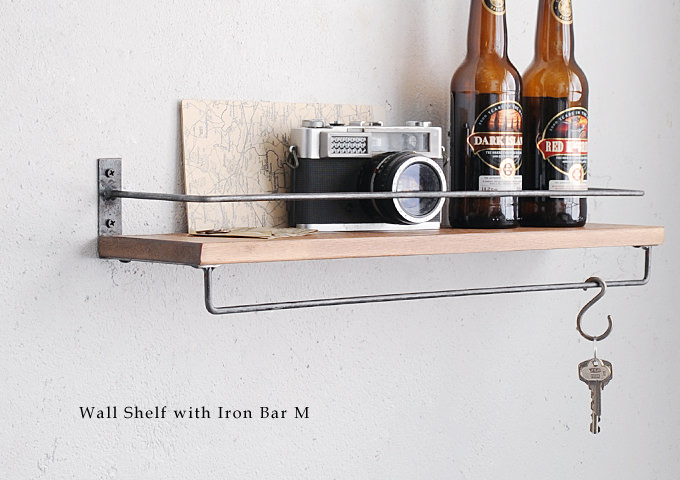 楽天市場】【インダストリアル 家具 ウォールシェルフ 壁付 ラック