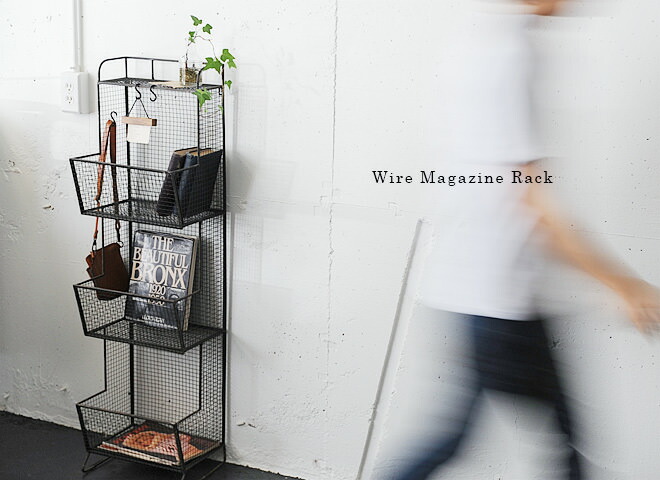 楽天市場】【インダストリアル 家具 マガジン ラック アイアン