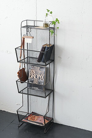 楽天市場】【インダストリアル 家具 マガジン ラック アイアン