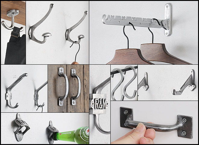楽天市場】【アイアン ウォール フック 壁付 ハンガー ハンギング 鉄