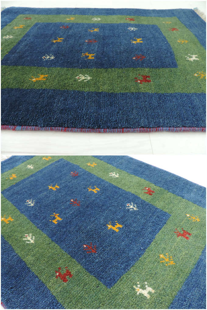 楽天市場】ギャッベ 手織り ウール ギャッベの本場 イラン シラーズ産