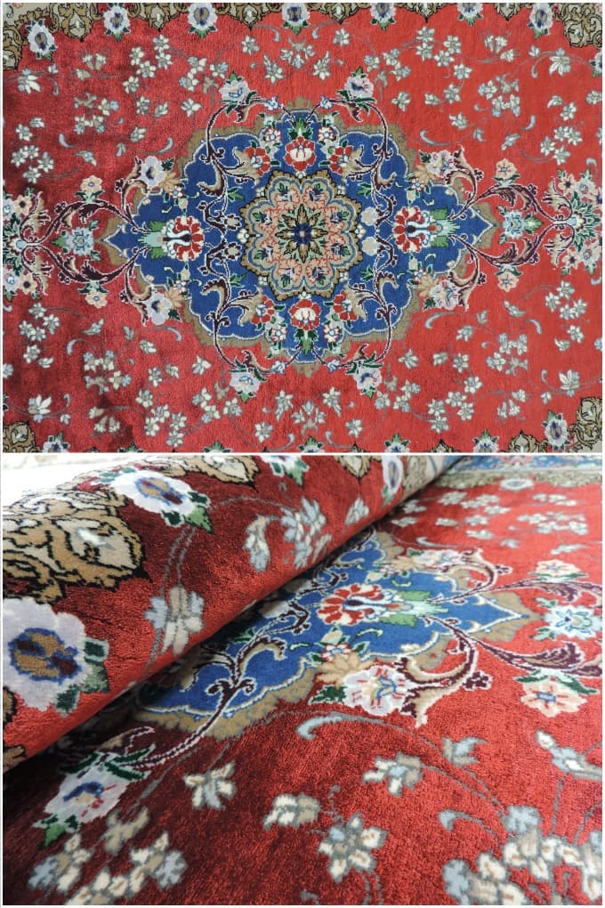 楽天市場】ペルシャ絨毯 カーペット シルク＆コルク 手織り高級