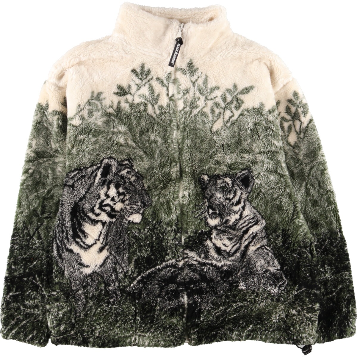 楽天市場】古着 90年代 BLACK MOUNTAIN 総柄 虎柄 タイガー柄 フリース