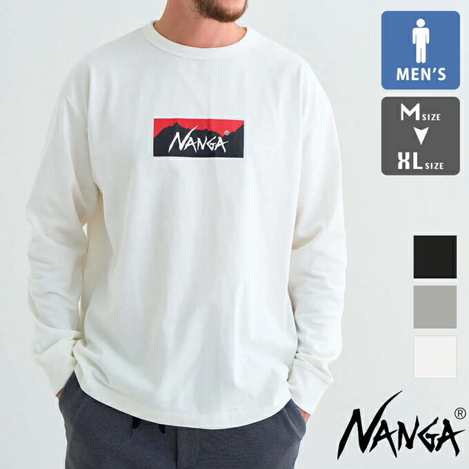 楽天市場】【 NANGA ナンガ 】 ECO HYBRID BOX LOGO L/S TEE エコ