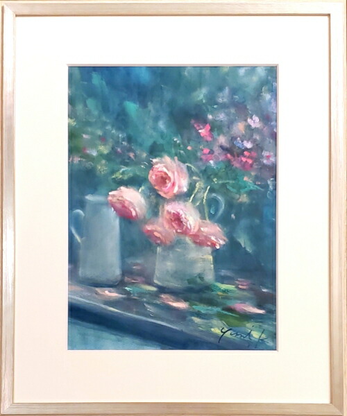 楽天市場】薔薇（水彩画｜絵画）：アート・美術品・骨董品・民芸品