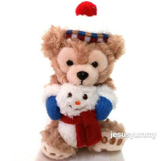 楽天市場】ダッフィー ぬいぐるみストラップ 雪だるま お座り