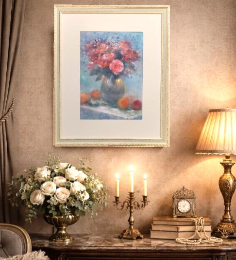 楽天市場】絵画 原画 「Power of trust」 水彩/パステル F4 グリーン