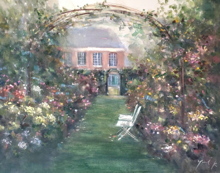 楽天市場】絵画 原画 「Le Jardin Secret」 水彩/パステル F6