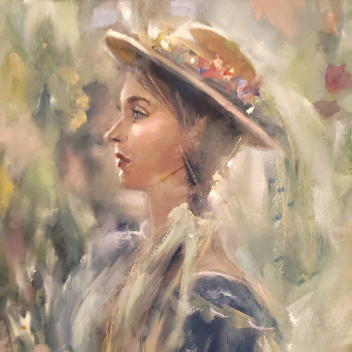 楽天市場】絵画 原画 「Country Roads」 水彩/パステル F6 ホワイト 額