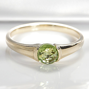 楽天市場】K18YG ペリドット リング【送料無料】【代引手数料無料