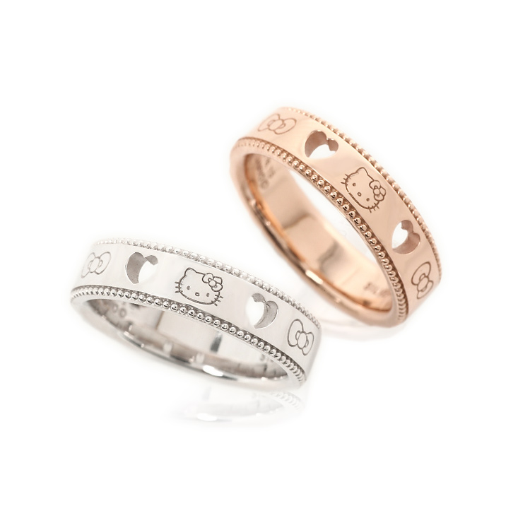 楽天市場】【J-Plus限定】ハローキティ 指輪 W ハート レース リング