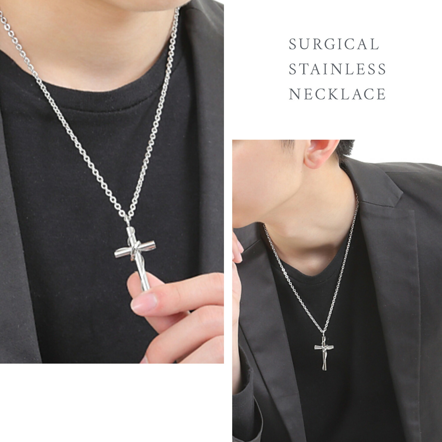 楽天市場】錆びない ネックレス チェーン メンズ レディース 愛の