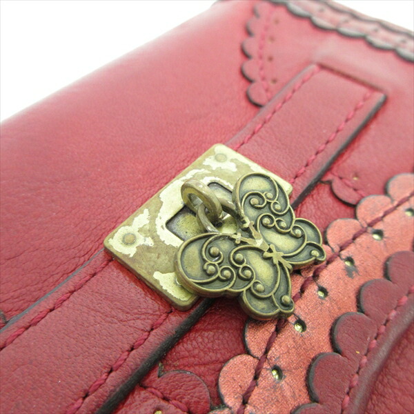 楽天市場】ANNA SUI(アナスイ) 蝶 バタフライ 二つ折り財布 赤 レッド