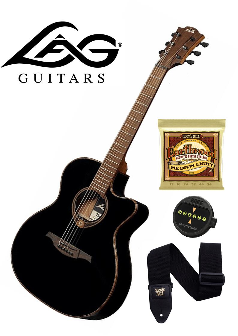 楽天市場】【チューナー・弦・ストラップ付】LAG Guitars Tramontane