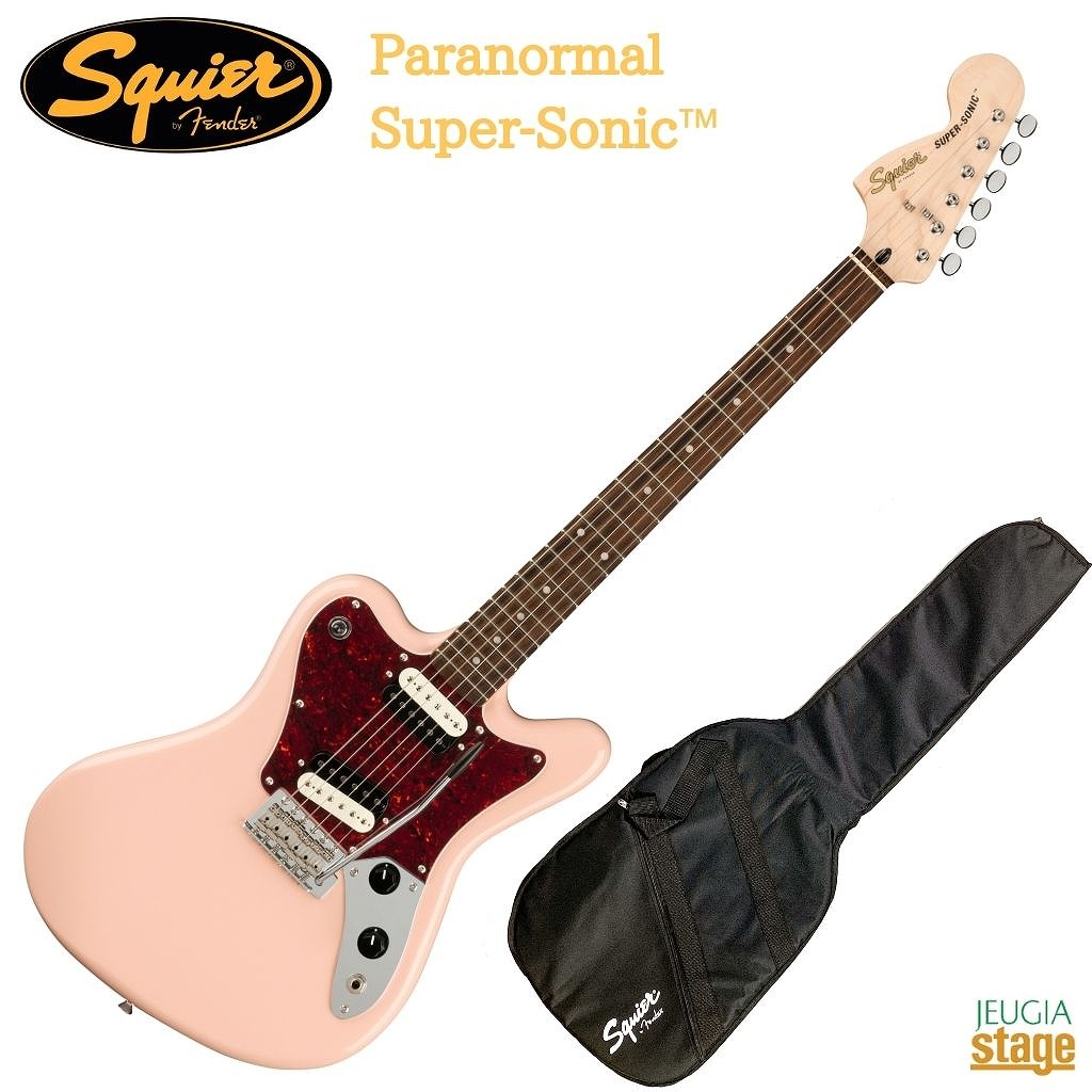 楽天市場】Squier Paranormal Super-Sonic Shell Pinkスクワイア