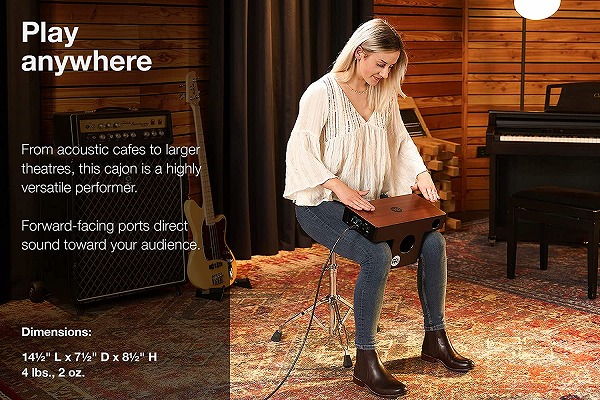 楽天市場】MEINL PTOPCAJ4MH-M ピックアップ搭載 スラップトップカホン