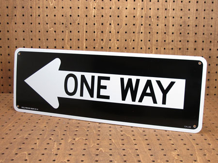 楽天市場】one way 看板の通販