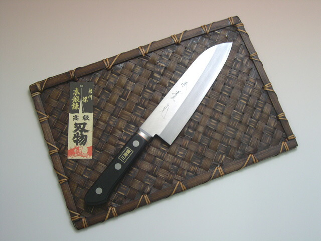 楽天市場】本割 家庭用包丁 白鋼 三徳包丁 万能包丁〔 ツバ付 〕 CT570