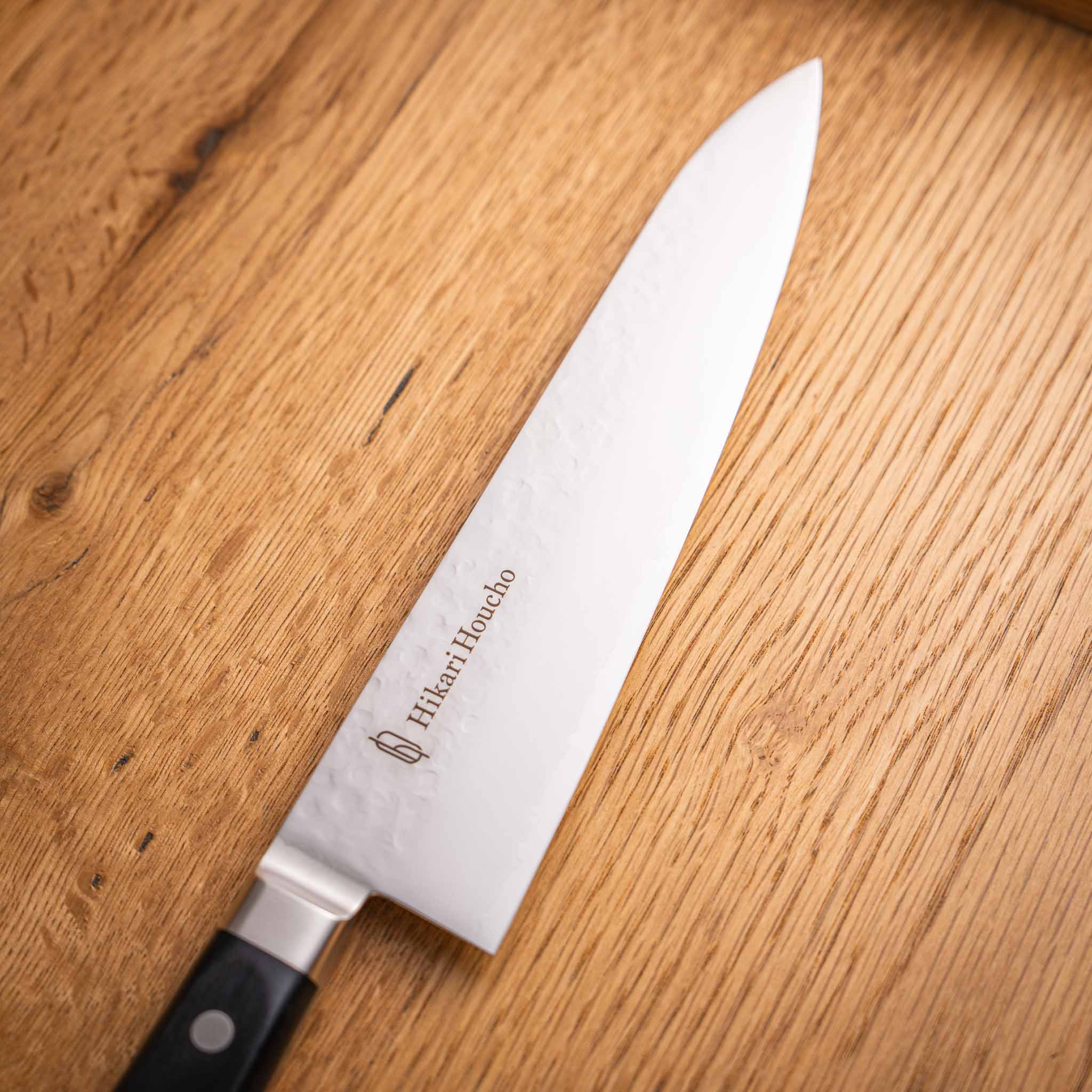 楽天市場】Hikari houcho 牛刀210 (黒) シェフナイフ さびにくく使い