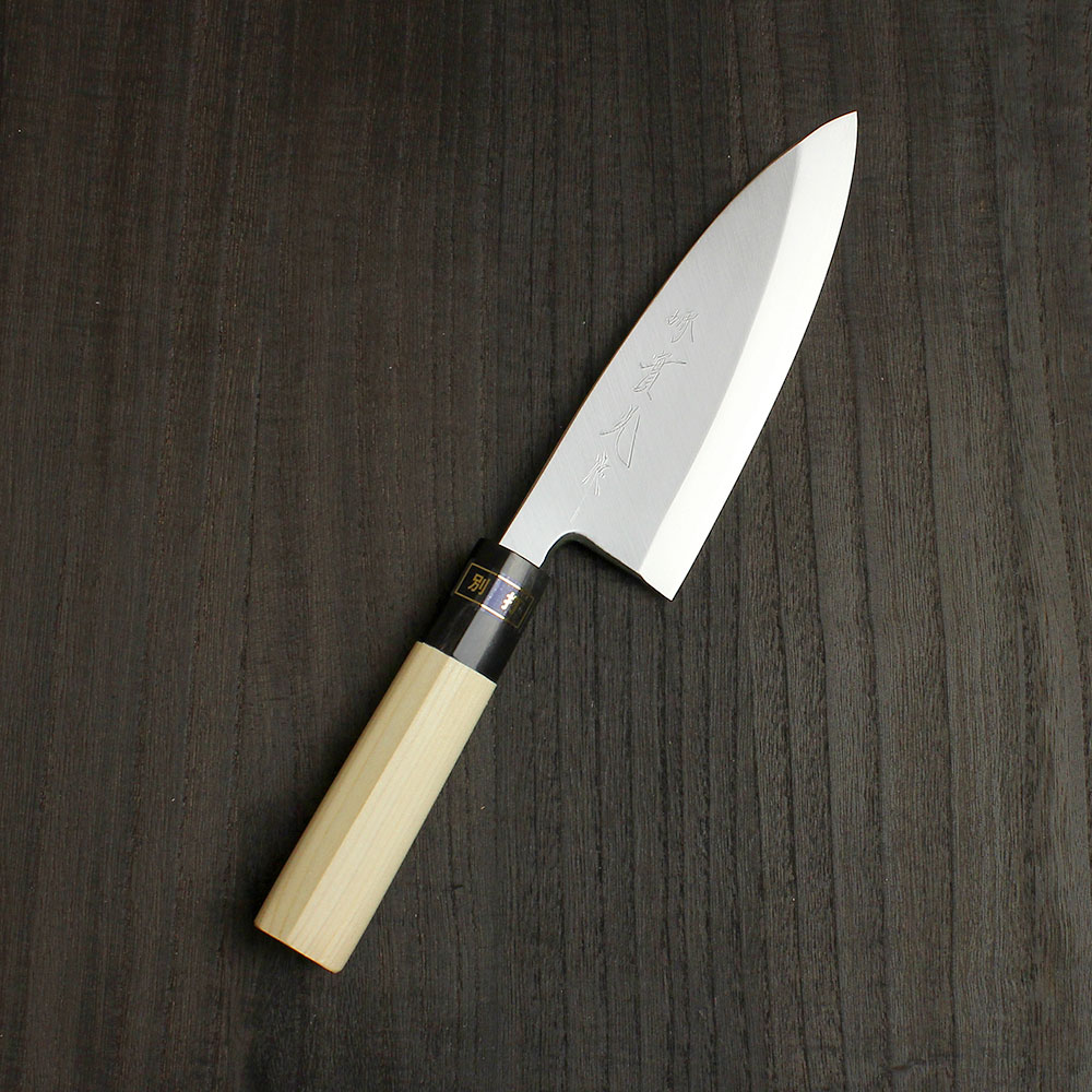 楽天市場】出刃包丁 白三（別打） 180mm 實光包丁(堺包丁) 贈り物