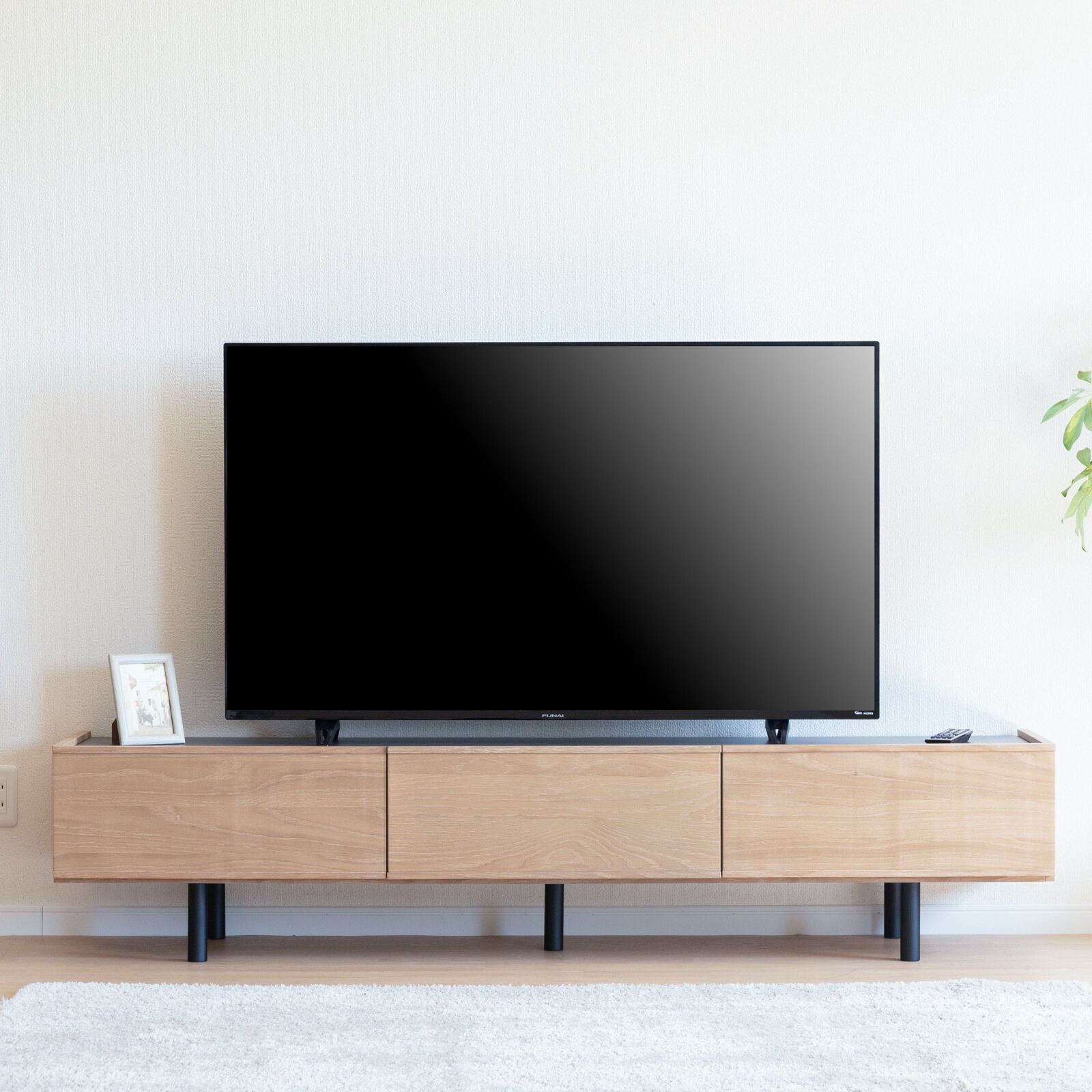 楽天市場】【8%OFFクーポン配布中！】 テレビ台 幅185cm ローボード 黒