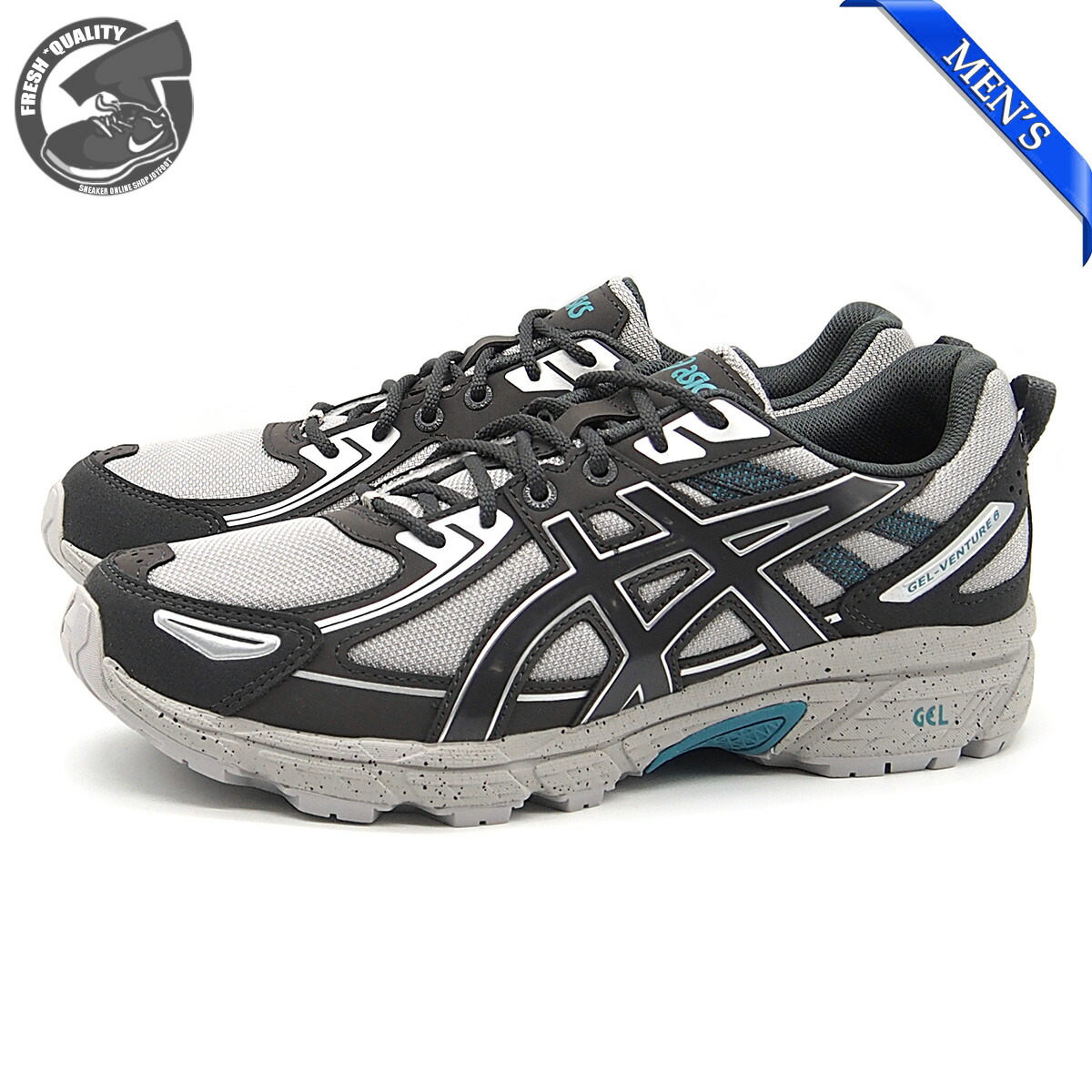楽天市場】ASICS GEL-VENTURE 6 CEMENT GREY/OBSIDIAN GREY 1203a438