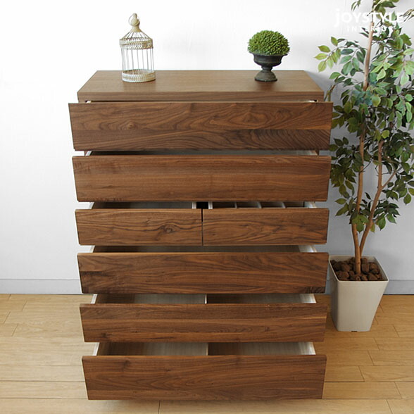 楽天市場】【W1050×H1170mm】6段チェスト ハイチェスト 開梱設置配送