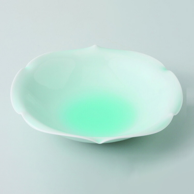 楽天市場】西海陶器 青磁 桔梗渕菓子鉢 【11440】【波佐見焼】【はさみ