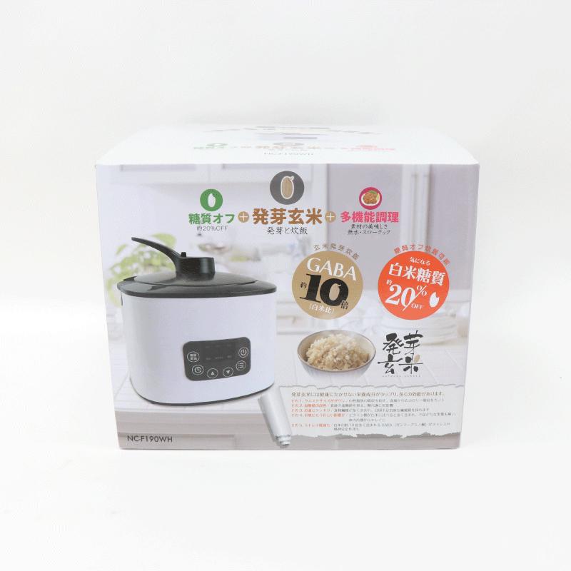 楽天市場】【特価品】 発芽玄米 ＋ 糖質カット炊飯器 NC-F190WH 糖質22