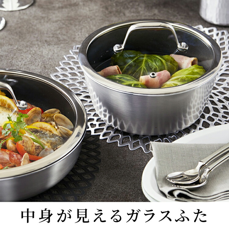 楽天市場】フライパン 鍋 深型 7点セット 全2色 ダイヤモンドグレイス