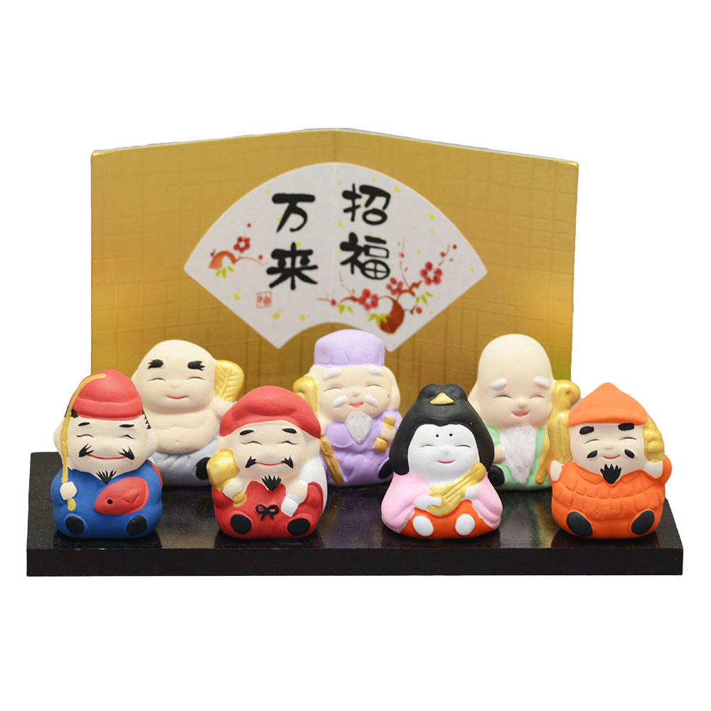 楽天市場】干支 置物 開運 招福 セット/ ミニ置物シリーズ 七福神揃え