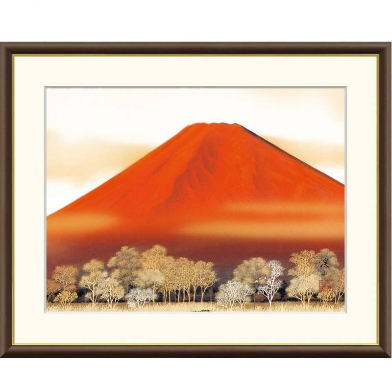 楽天市場】赤富士 日本画の通販