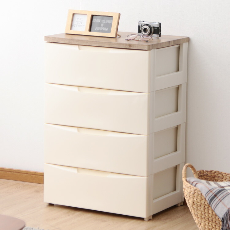 楽天市場】チェスト 4段 北欧 おしゃれ タンス 完成品 DW-554 アイリス