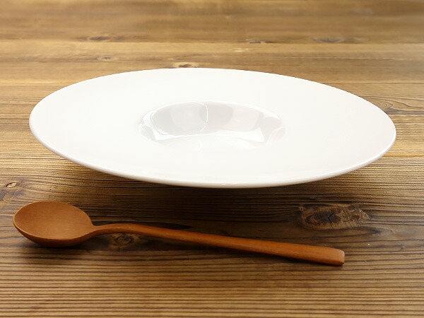 楽天市場】洋食器 平型 24cm リム スープ皿 中皿 白い食器 日本製 美濃