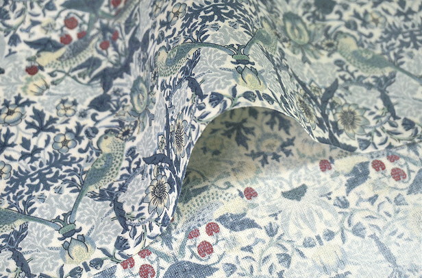 楽天市場】ウィリアムモリス イチゴドロボウ いちご泥棒 ラミネート