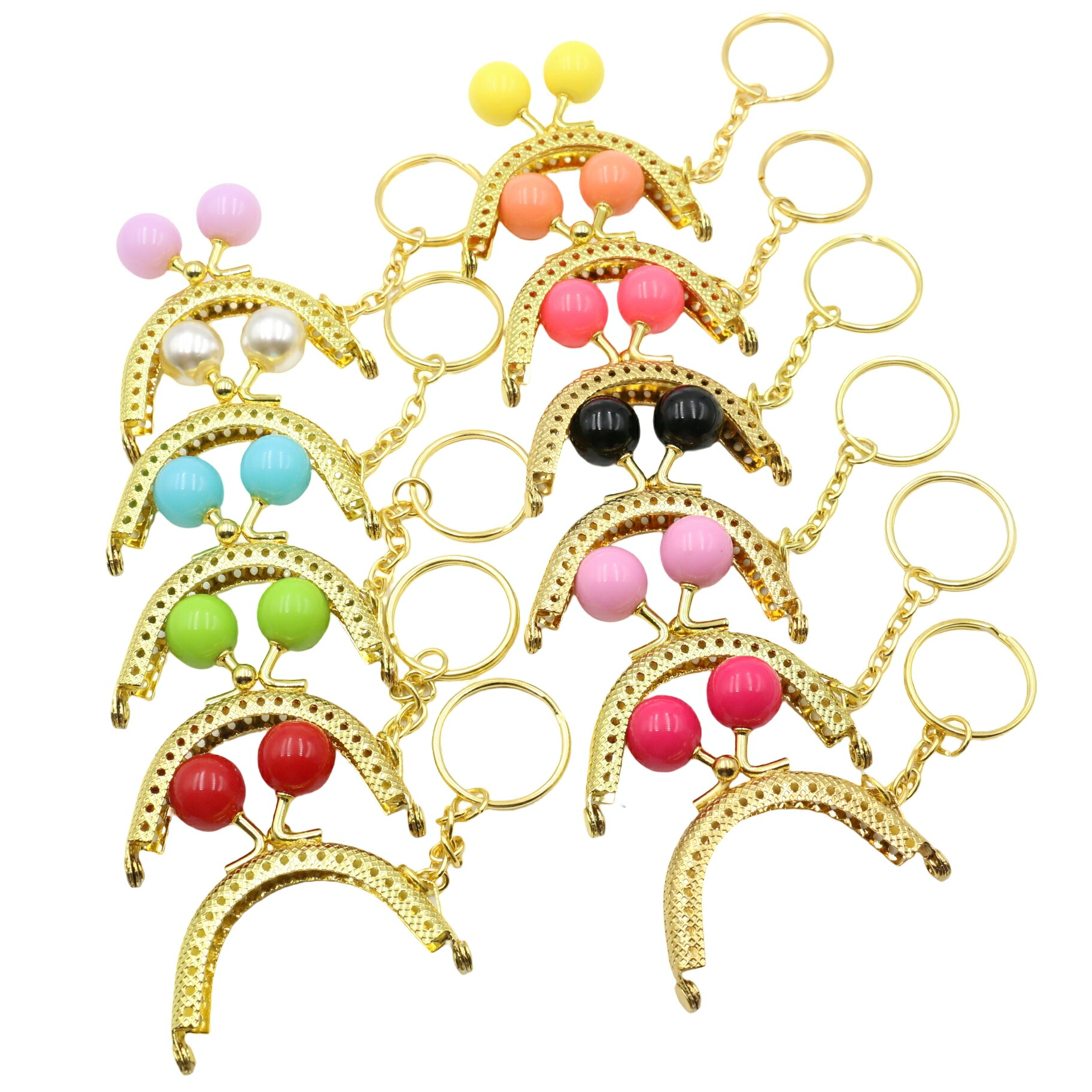 楽天市場】【3個】 がま口 口金 ミニ 幅5cm 縫い付け 全11色