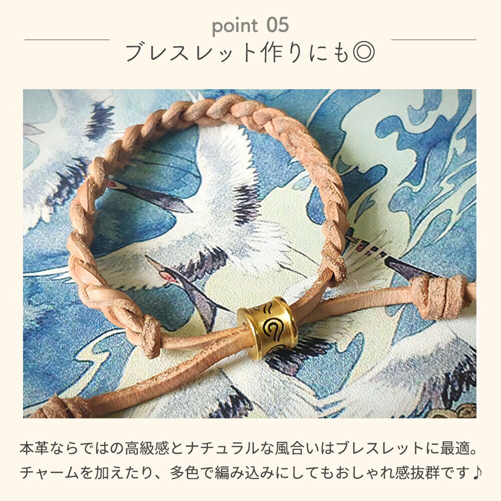 楽天市場】【5mカット】革紐 平紐タイプ 牛革 幅3mm 全6色 レザー