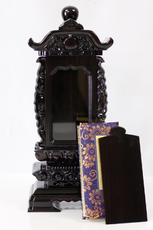 楽天市場】繰出位牌 黒壇 紫壇 「袖付二重過去帳回」 5.5寸・6.0寸