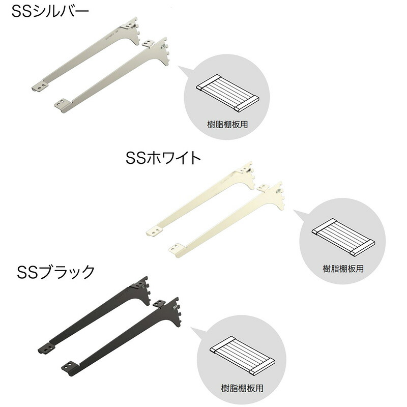 楽天市場】南海プライウッド「 棚受( 樹脂棚板用)」 左右1セット［奥行