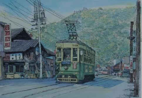 楽天市場】「金華山をのぞむ3」織田義郎（岐阜・金華山風景） 【通信