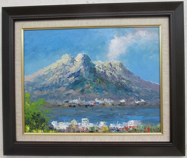楽天市場】「桜島」谷口春彦【通信販売】（F6サイズ油彩画[油絵