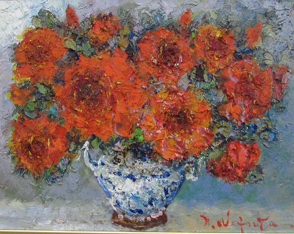 楽天市場】「薔薇」渡部ひでき（F6サイズ油彩画[油絵]（直筆油彩画