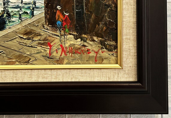 楽天市場】「ベニス」中條裕一郎 F6サイズ油彩画（油絵）外国風景画