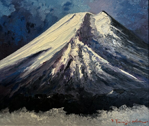 楽天市場】「富士山」谷口春彦 F10サイズ油彩画[油絵]直筆油彩画